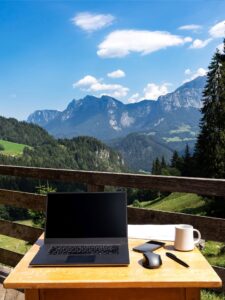workation in den bergen